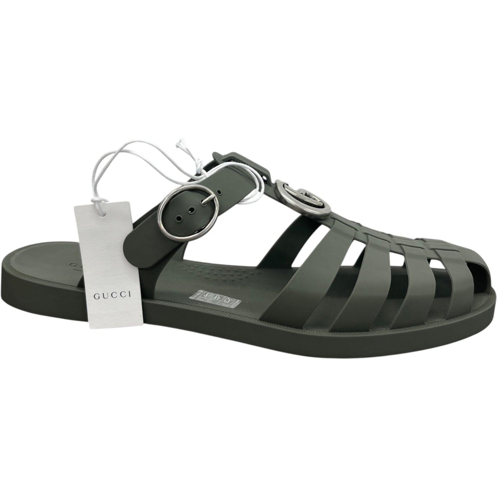 Men's GG Marmont Sandals Khaki Size UK 10 / EU 44 - Photo 1