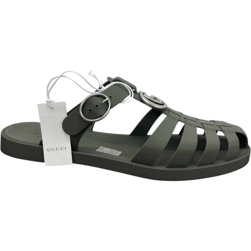 Men's GG Marmont Sandals Khaki Size UK 10 / EU 44
