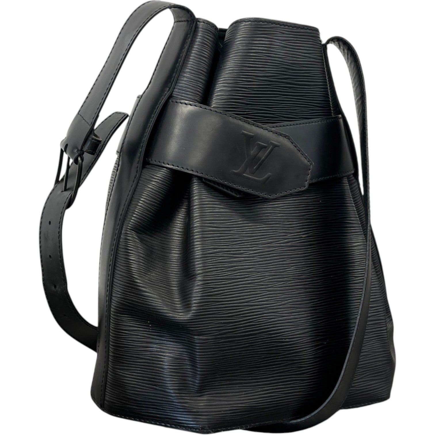 Women's Epi Sac D'Epaule Bucket Bag Black - Photo 4