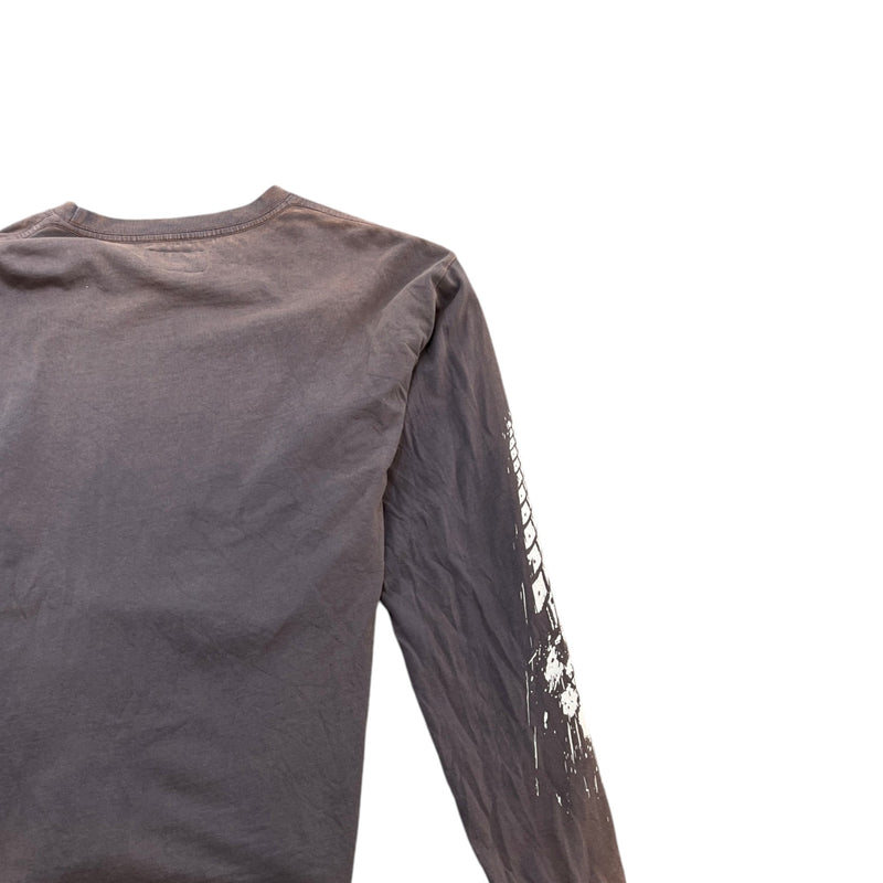 Men's Dakar 91 Logo Long Sleeve T-Shirt Grey Size S