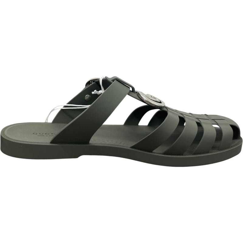 Men's GG Marmont Sandals Khaki Size UK 10 / EU 44