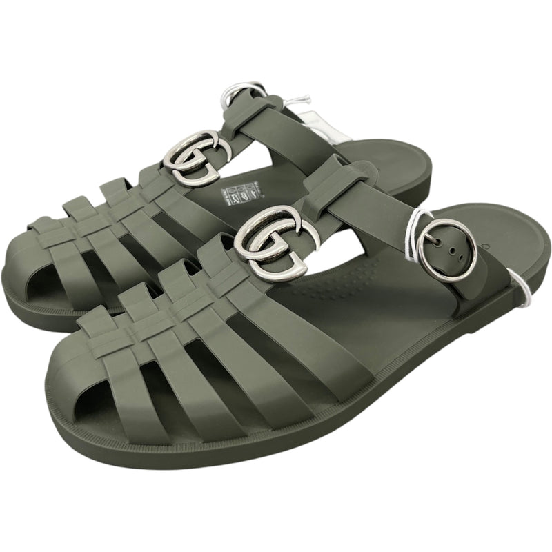 Men's GG Marmont Sandals Khaki Size UK 10 / EU 44