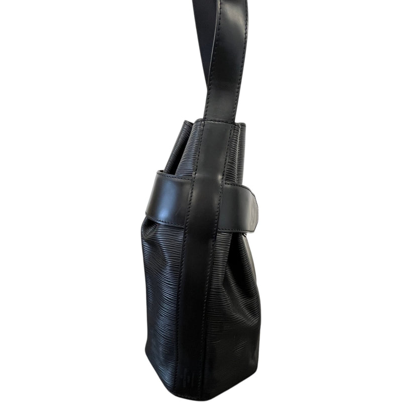 Women's Epi Sac D'Epaule Bucket Bag Black