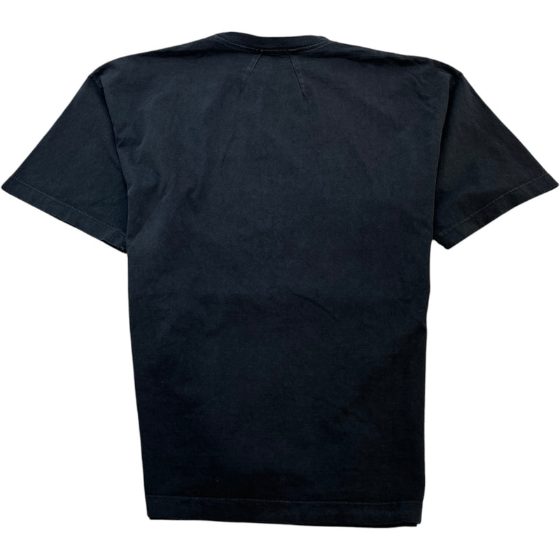 Men's St. Barts Vintage-Style Graphic Logo T-Shirt Black Size L