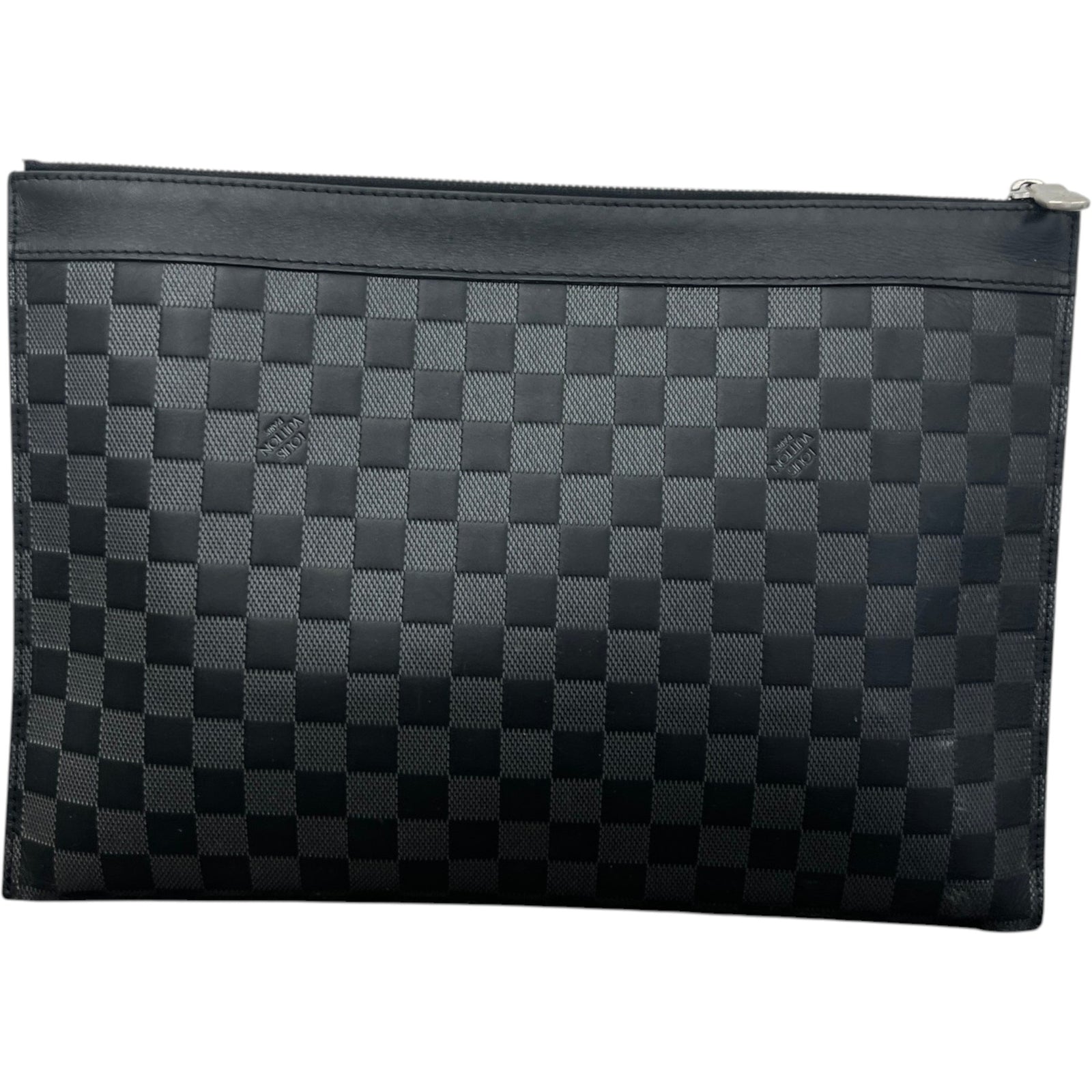 Men's Damier Graphite Voyage MM Pouch Black - Photo 2
