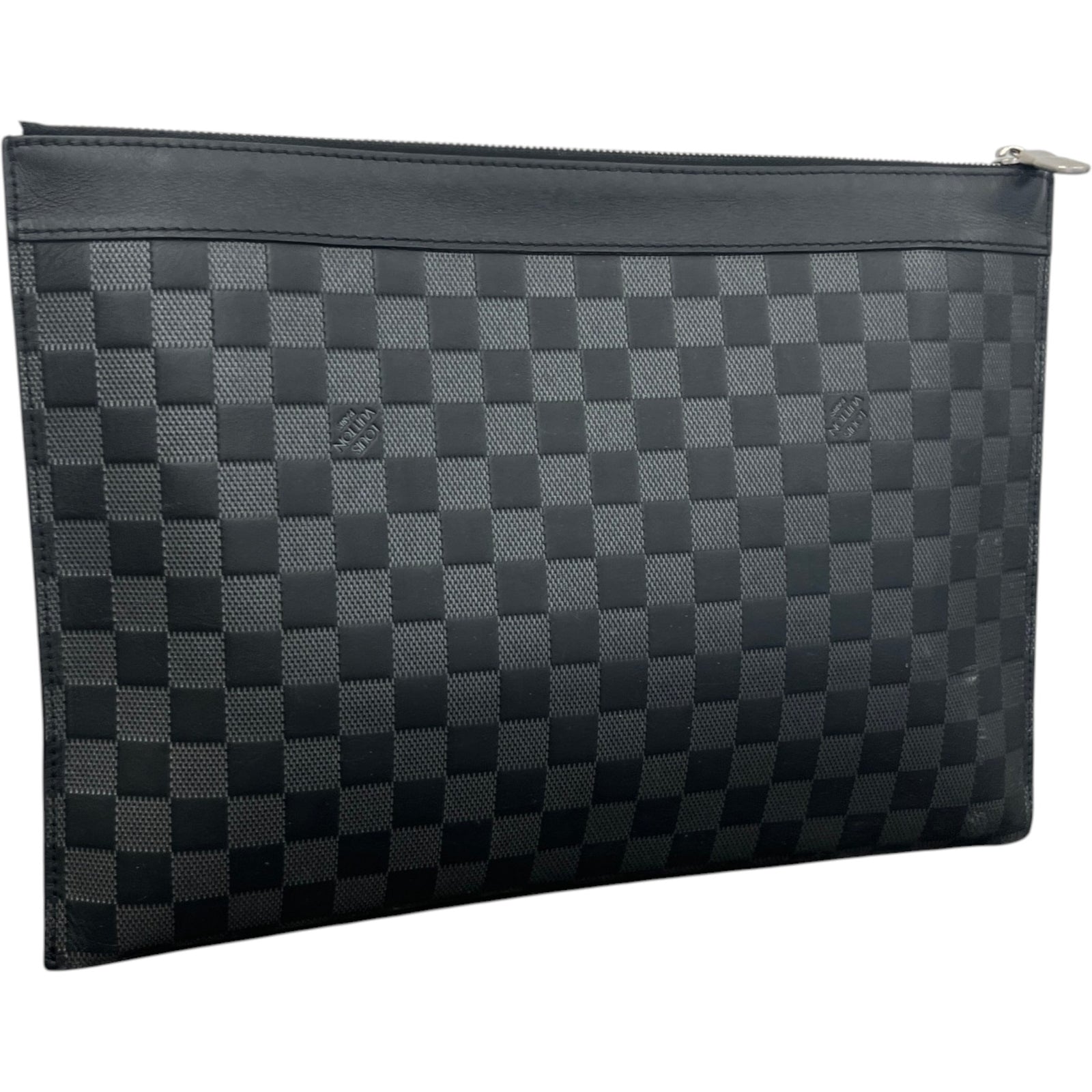 Men's Damier Graphite Voyage MM Pouch Black - Photo 5