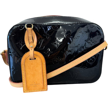Women's Monogram Vernis Santa Monica Handbag Black