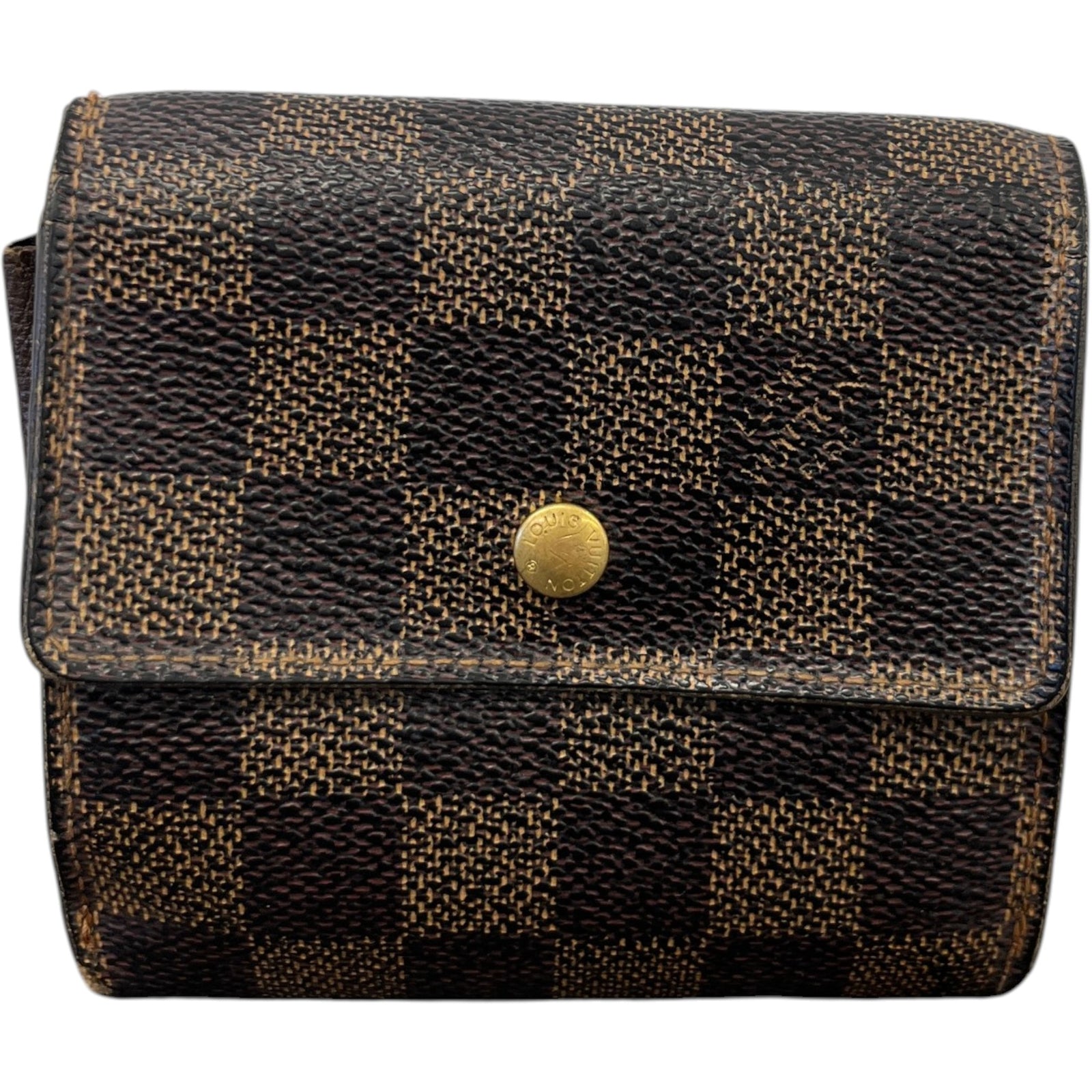 Men's Damier Ebene Portefeuille Elise Purse Brown - Photo 1