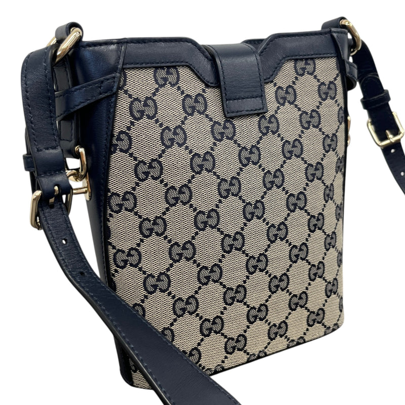 Women's GG Supreme Bucket Crossbody Bag Navy