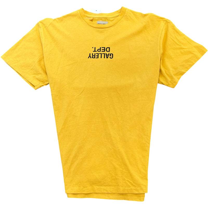 Men's Upside Down Logo T-Shirt Orange Size XL