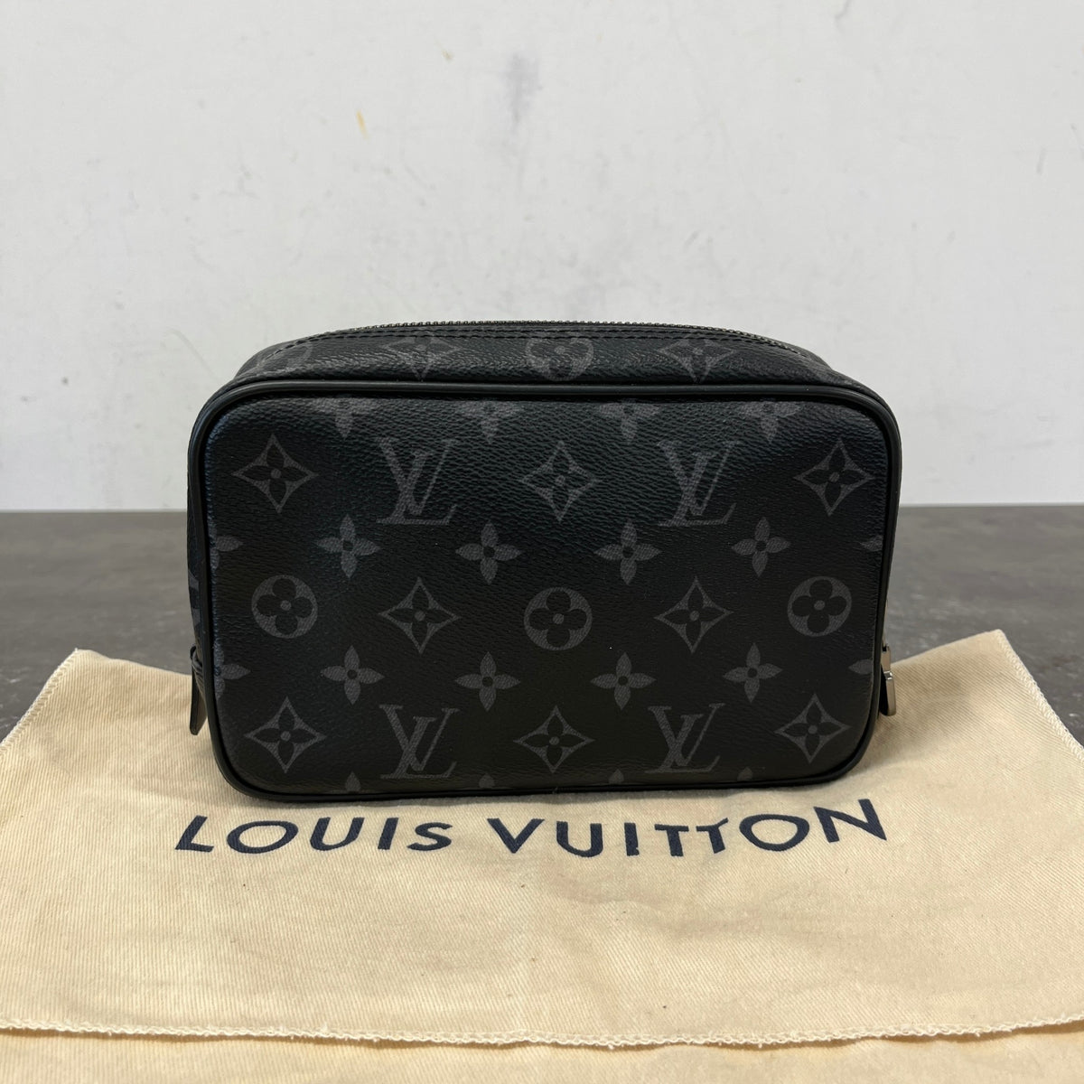 Men's Monogram Eclipse PM Toiletry Bag Black - Photo 12
