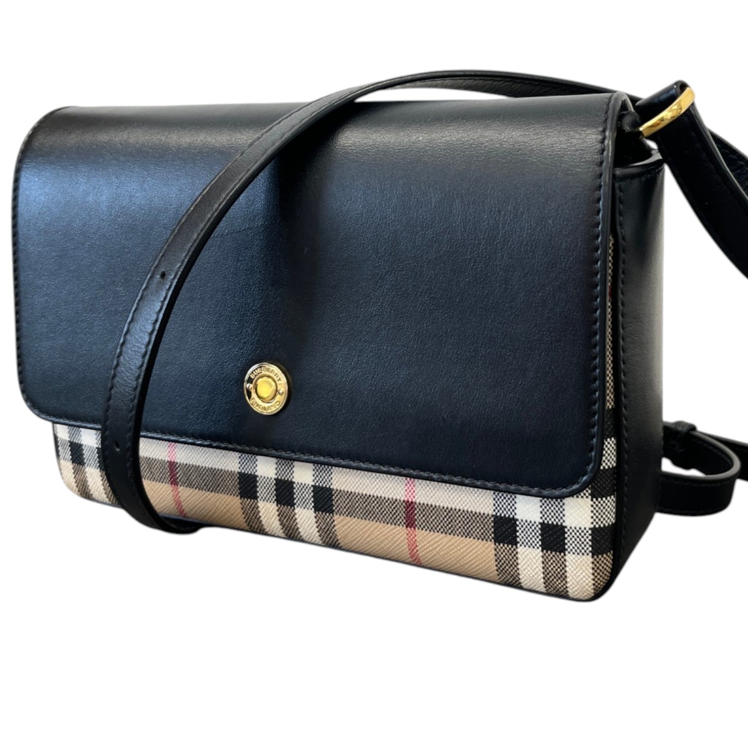 Women's Check Hampshire Crossbody Bag Black - Photo 5
