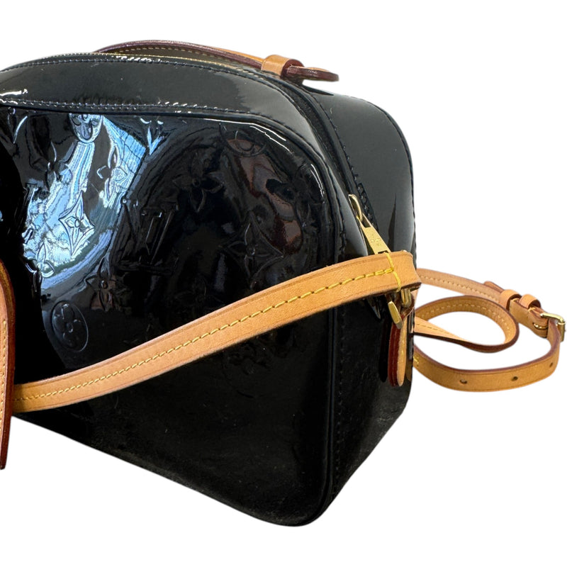 Women's Monogram Vernis Santa Monica Handbag Black