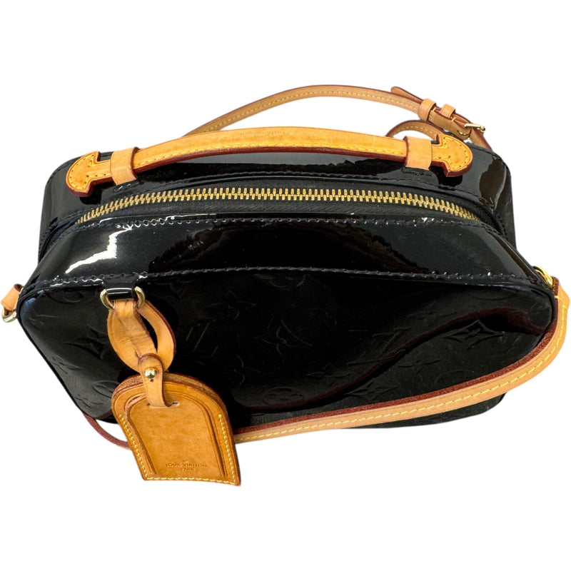Women's Monogram Vernis Santa Monica Handbag Black