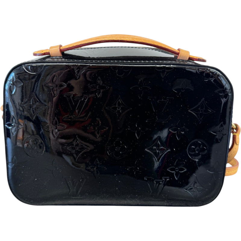 Women's Monogram Vernis Santa Monica Handbag Black