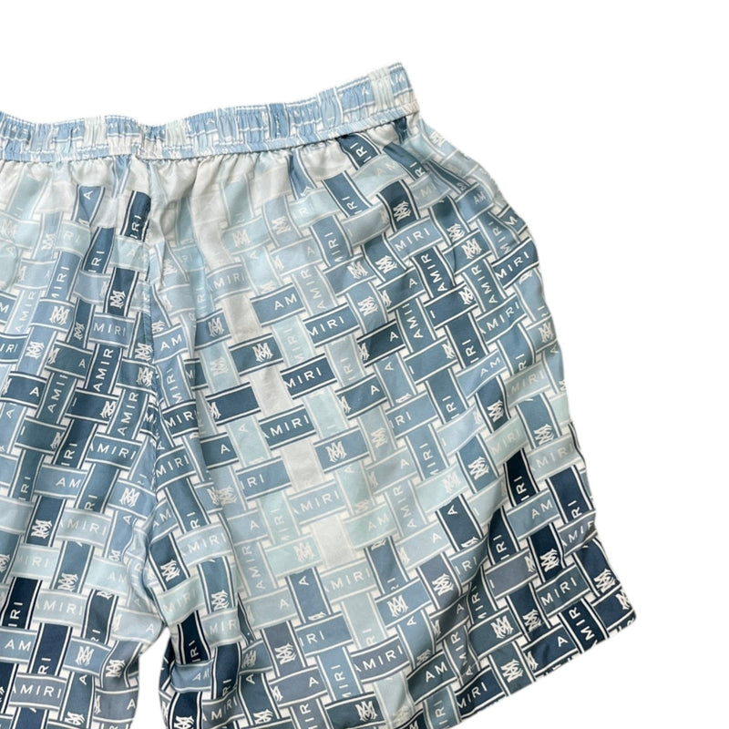 Men's Gradient Tape Shorts Blue Size Waist 34"