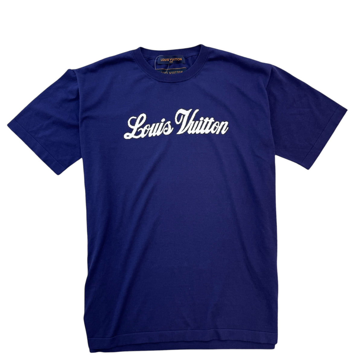 Men's Logo Print T-Shirt Navy Size XL - Photo 1