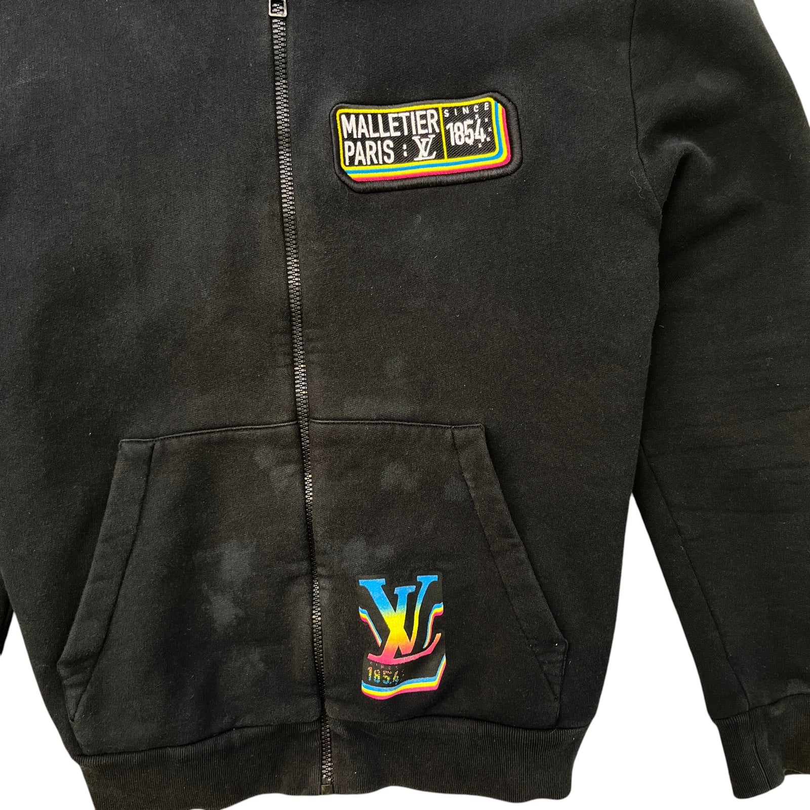 Men's Jazz Multi Logo Hoodie Black Size XL - Photo 6