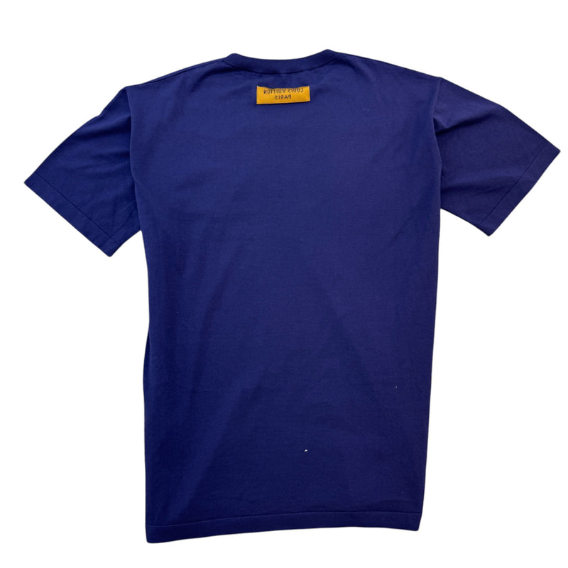 Men's Logo Print T-Shirt Navy Size XL