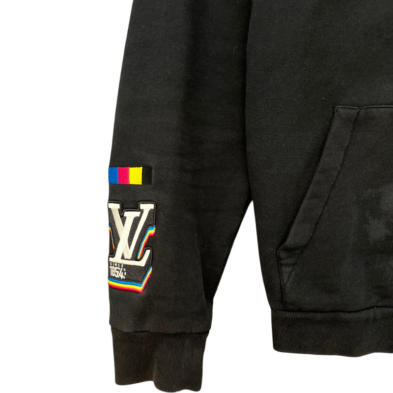 Men's Jazz Multi Logo Hoodie Black Size XL