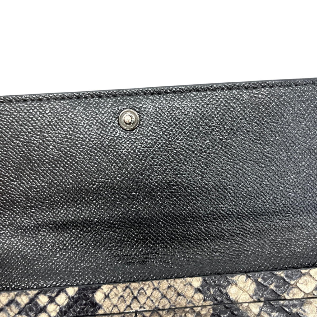Women's Snakeskin Purse Beige - Photo 8
