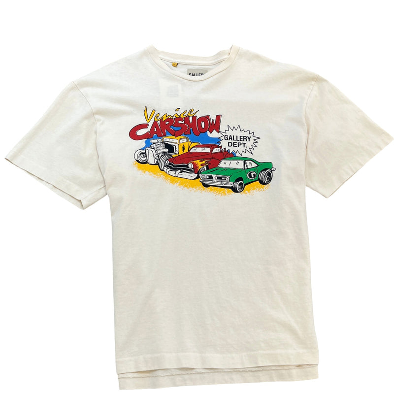 Men's Venice Car Show T-Shirt Cream Size XL