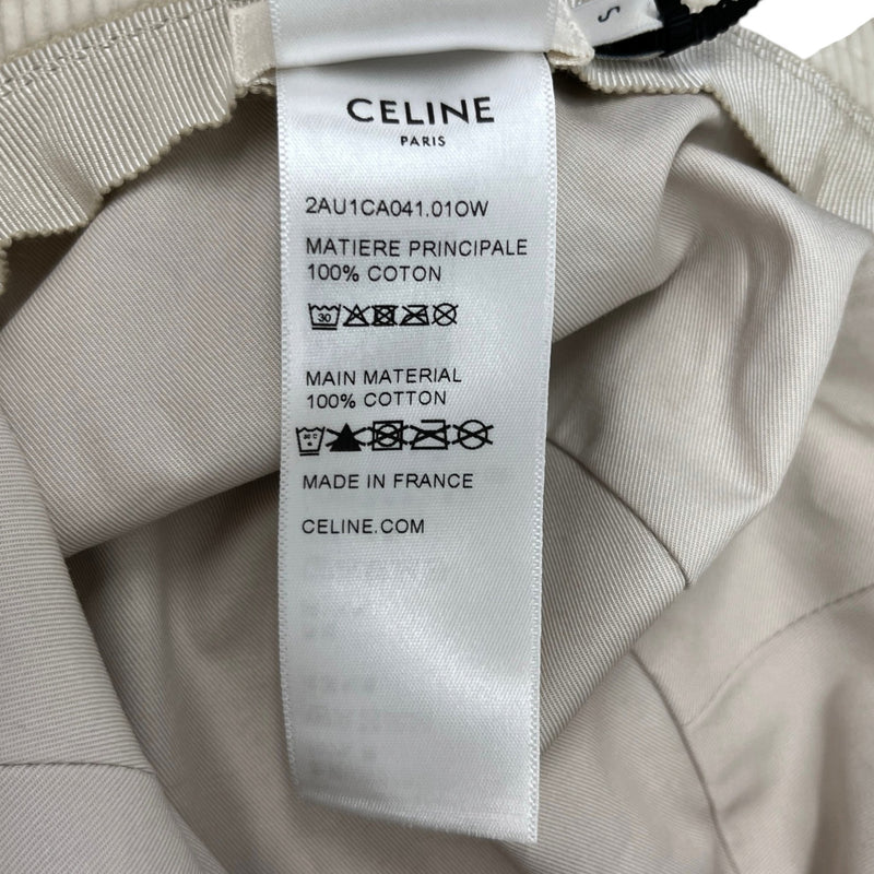 Women's Corduroy Bob Triomphe Bucket Hat Cream Size S