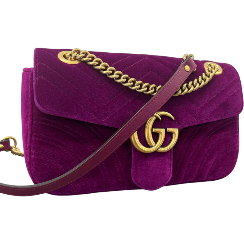 Women's GG Marmont Small Handbag Purple