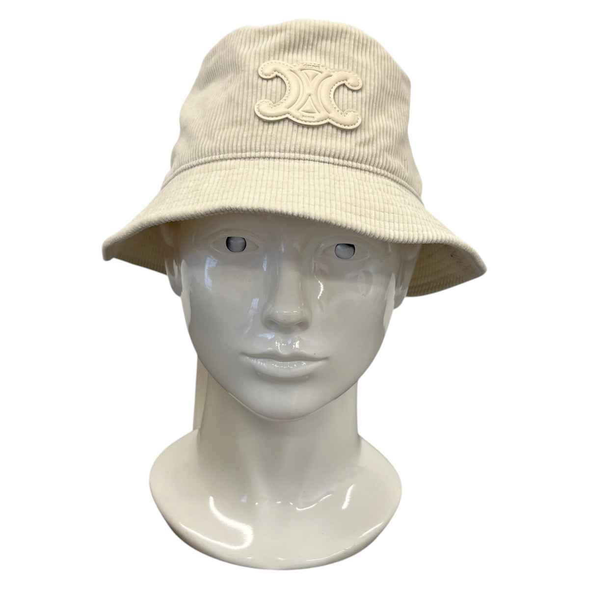 Women's Corduroy Bob Triomphe Bucket Hat Cream Size S - Photo 2