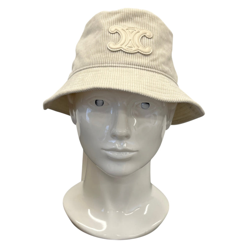 Women's Corduroy Bob Triomphe Bucket Hat Cream Size S