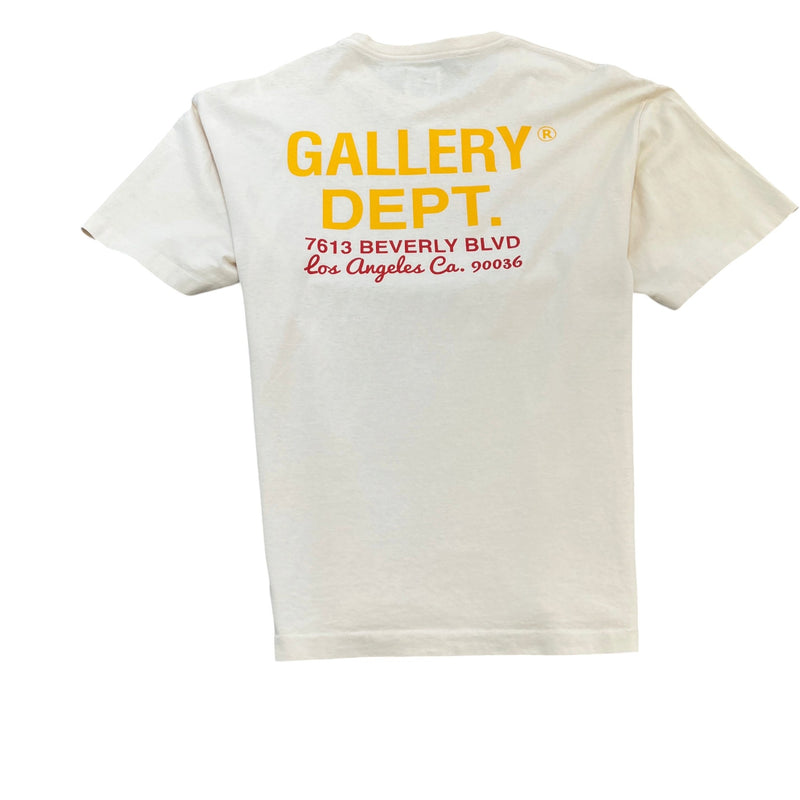 Men's Venice Car Show T-Shirt Cream Size XL
