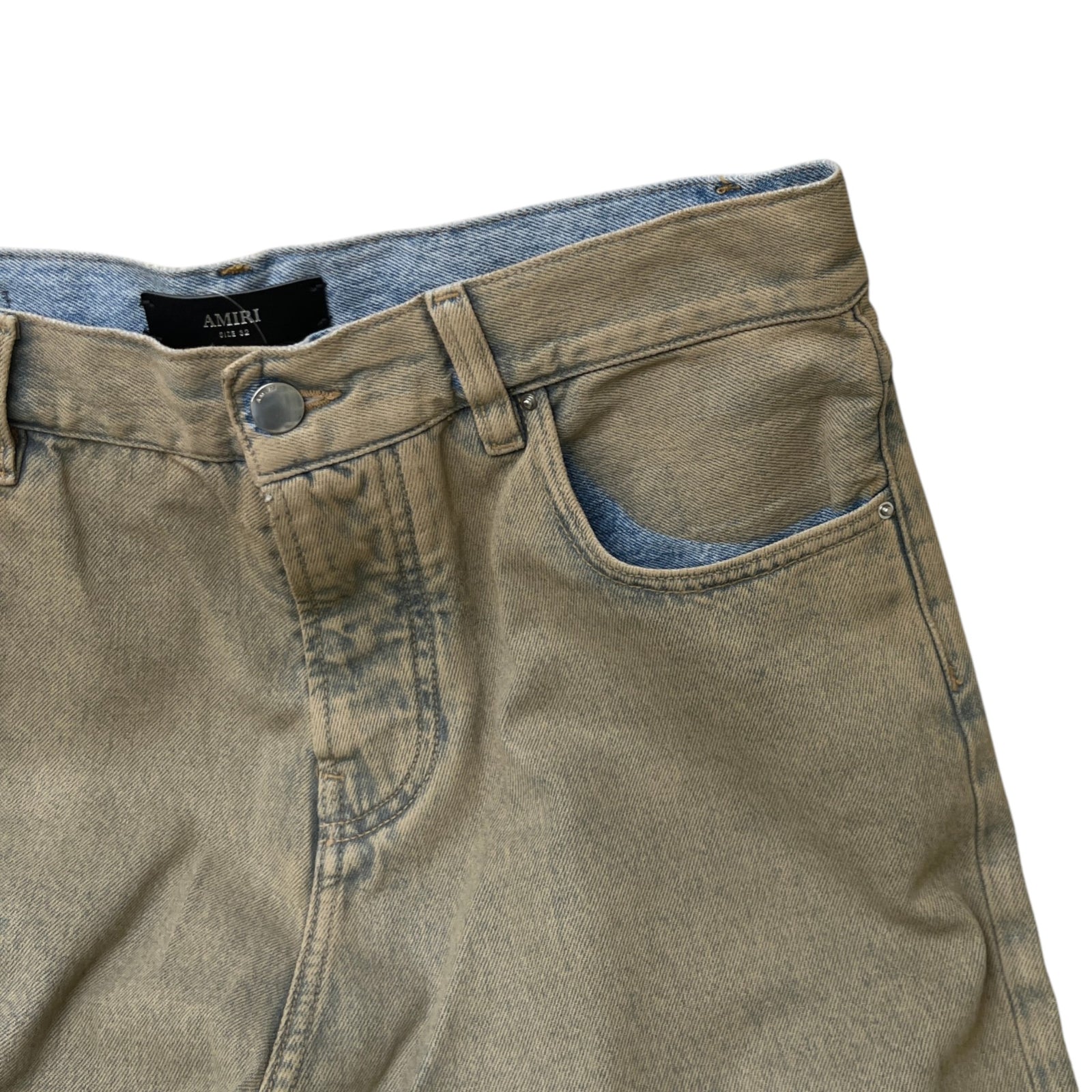 Men's Washed Baggy Jeans Blue Size Waist 32" - Photo 5