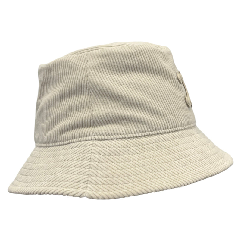 Women's Corduroy Bob Triomphe Bucket Hat Cream Size S