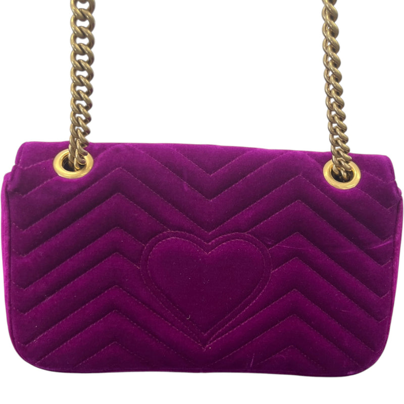 Women's GG Marmont Small Handbag Purple