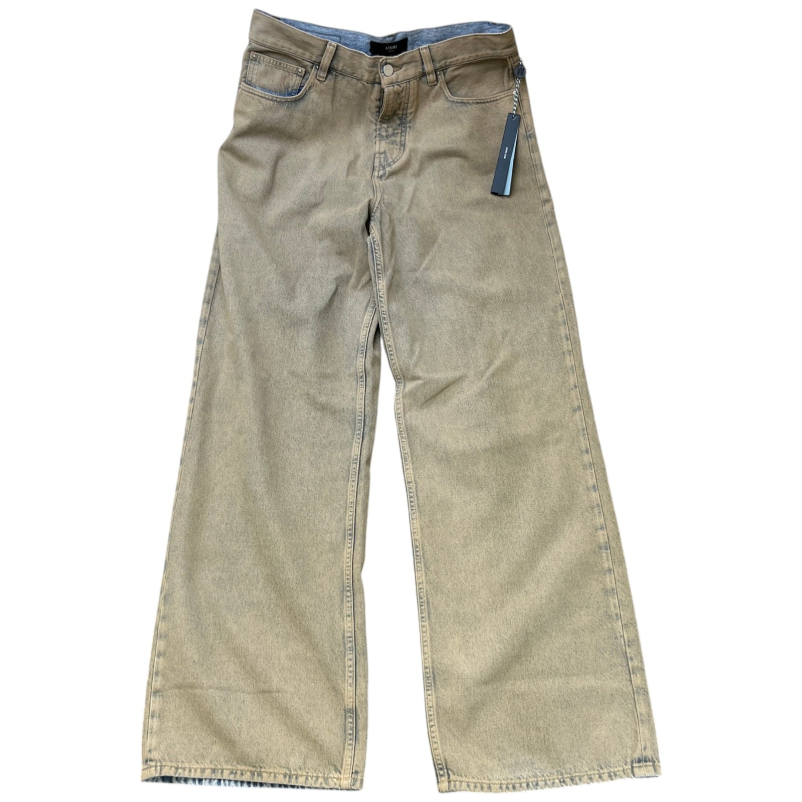 Men's Washed Baggy Jeans Blue Size Waist 32" - Photo 1