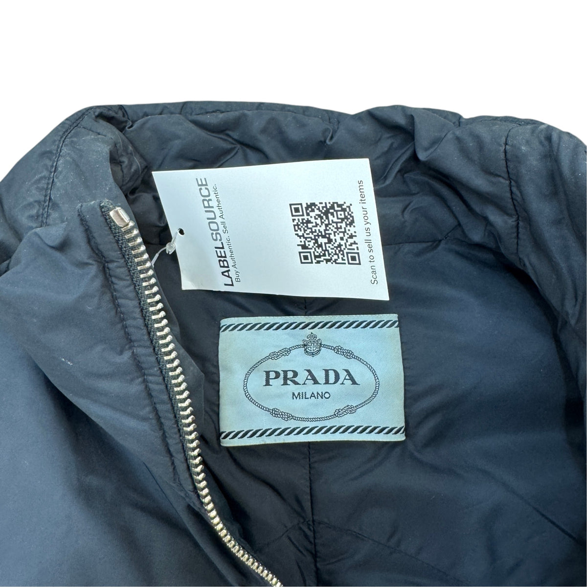 Women's Plaque Logo Down Jacket Navy Size S / UK 8 - Photo 6
