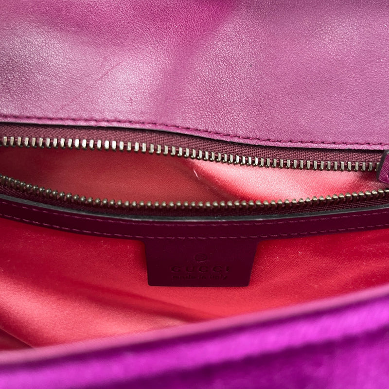 Women's GG Marmont Small Handbag Purple