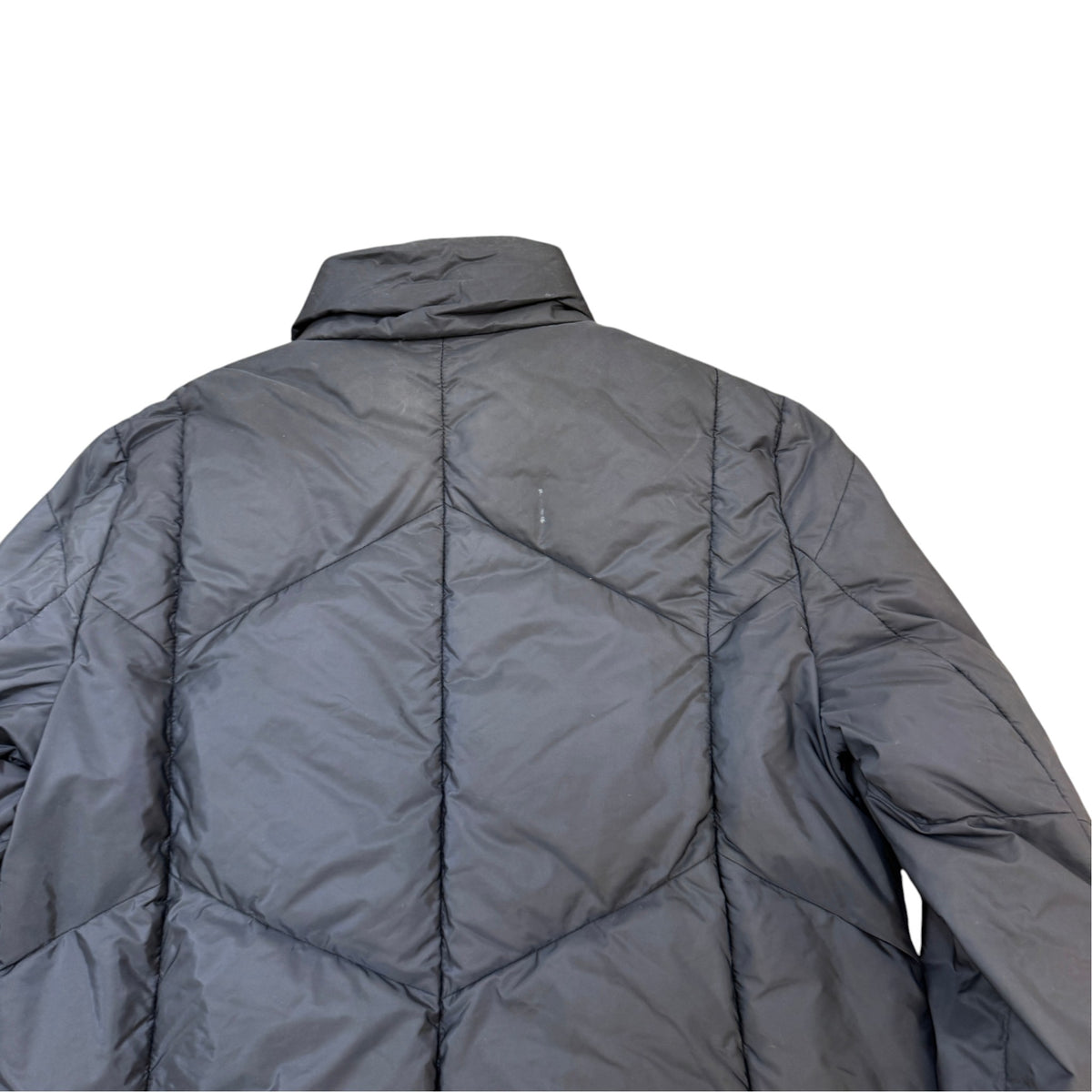 Women's Plaque Logo Down Jacket Navy Size S / UK 8 - Photo 4