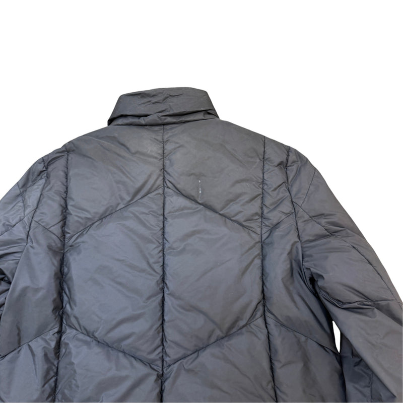 Women's Plaque Logo Down Jacket Navy Size S / UK 8