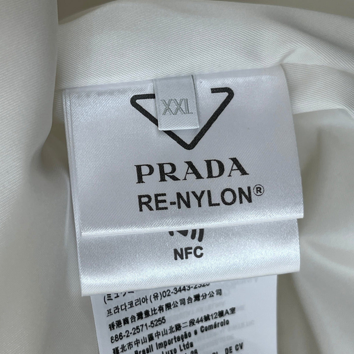 Men's Re-Nylon Down Jacket White Size XXL - Photo 5