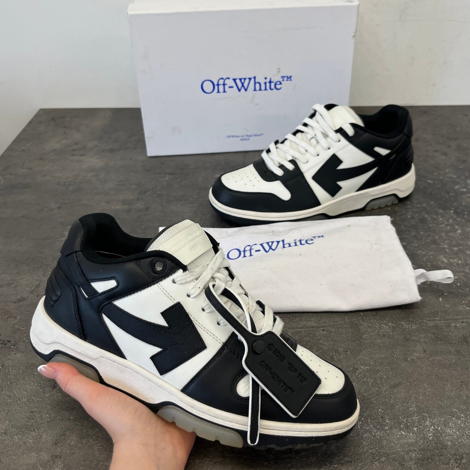 Men's Out Of Office Low Trainers Black Size EU 42 / UK 8 - Photo 12