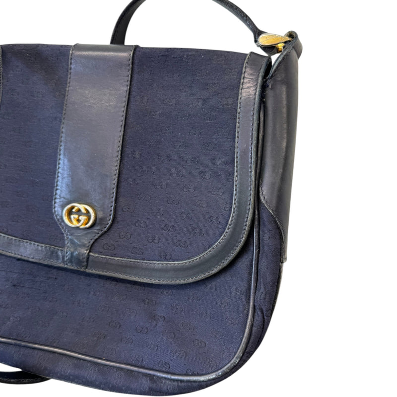 Women's Vintage GG Crossbody Bag Navy