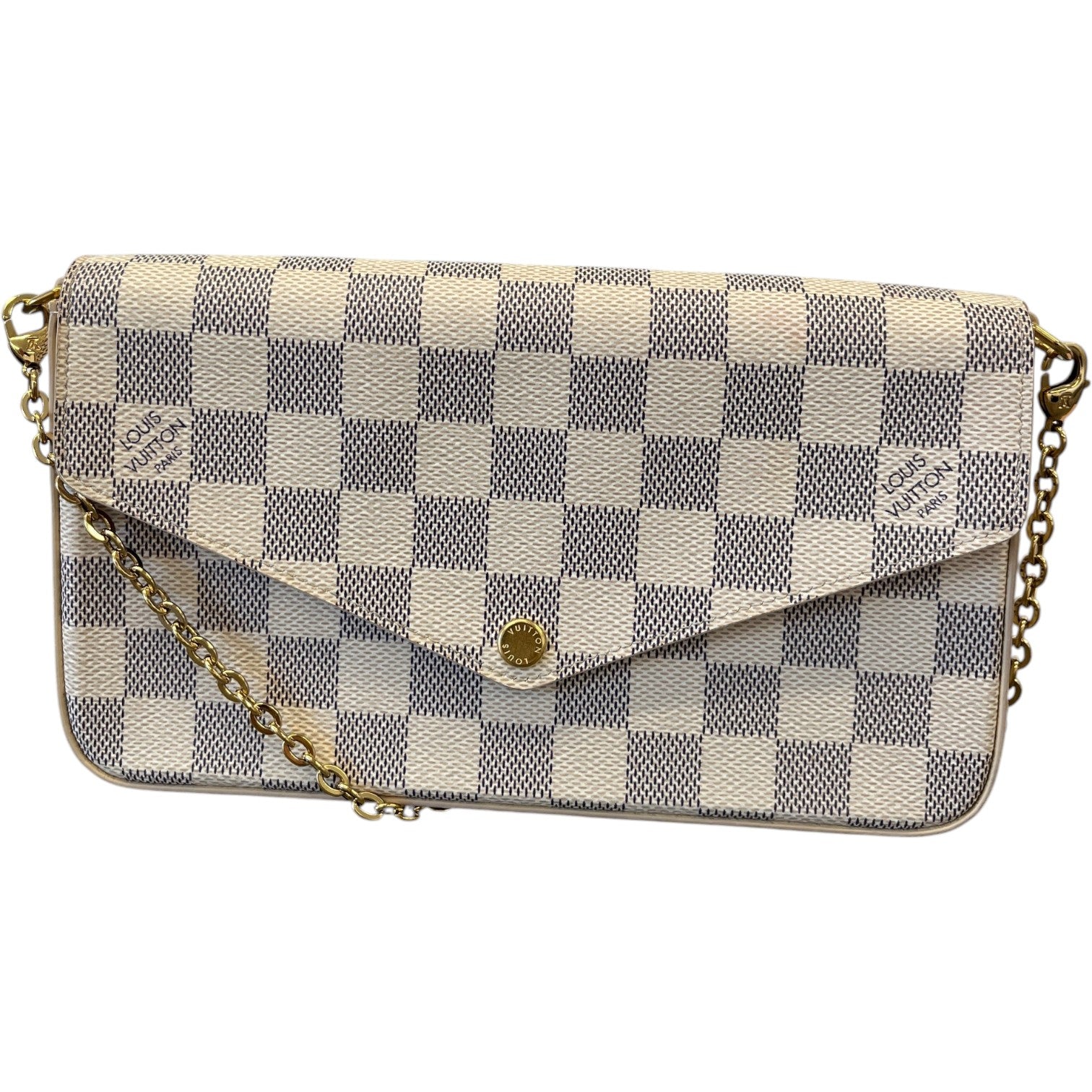Women's Damier Azur Félicie Pochette Bag White - Photo 1