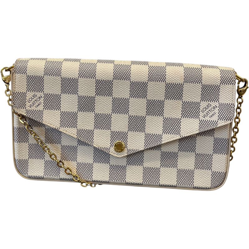 Women's Damier Azur Félicie Pochette Bag White