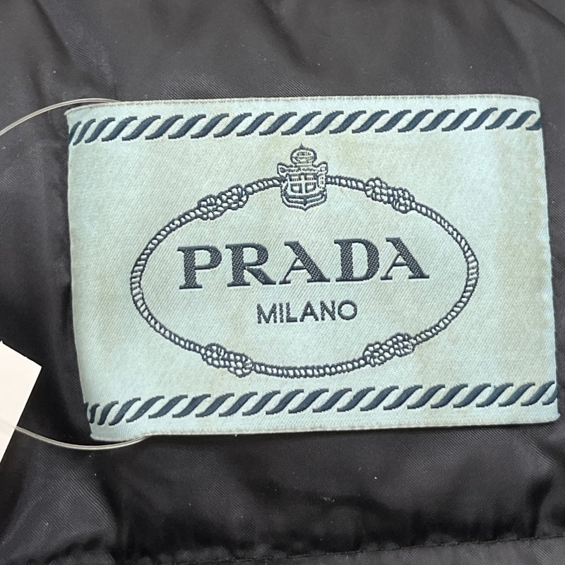 Women's Plaque Logo Down Jacket Navy Size L / UK 12