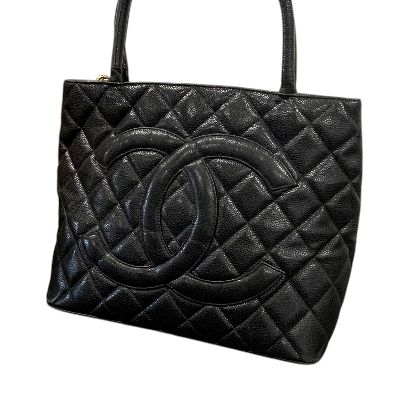 Women's Medallion Tote Handbag Black - Photo 9