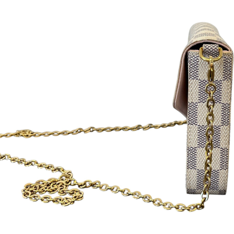 Women's Damier Azur Félicie Pochette Bag White