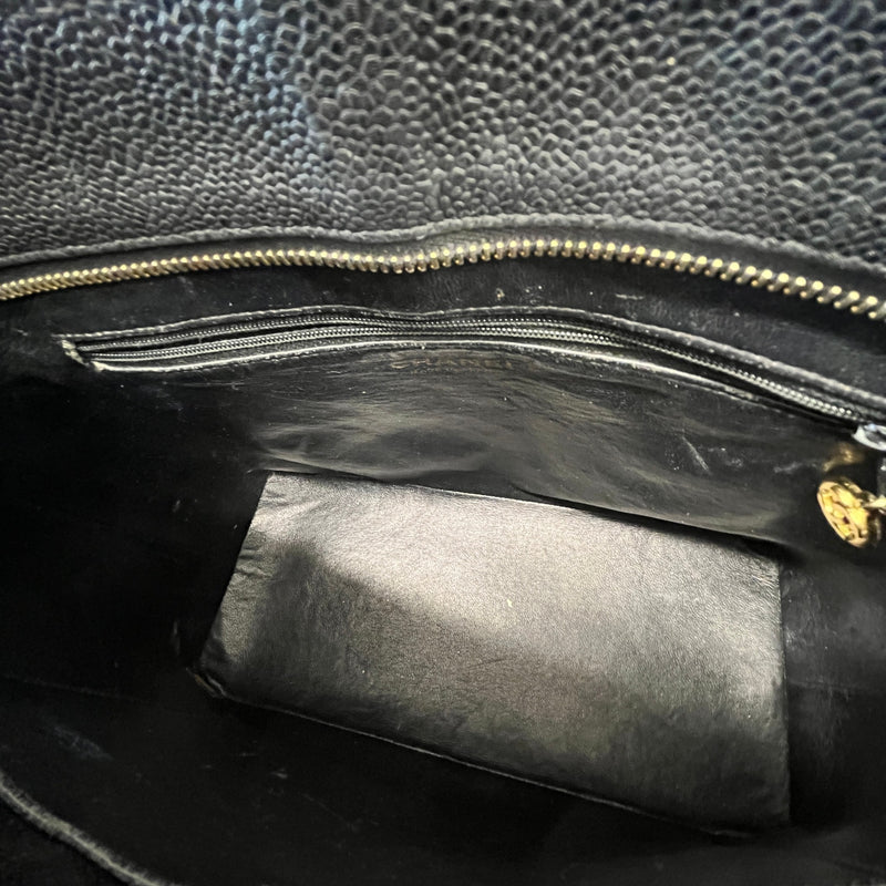 Women's Medallion Tote Handbag Black