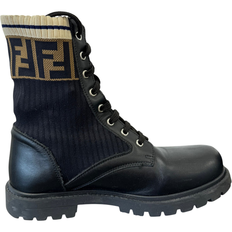 Women's FF Logo Boots Black Size UK 6 / EU 39