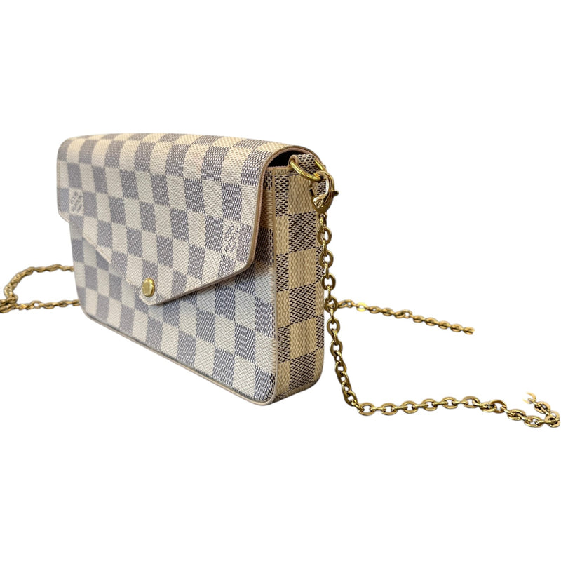 Women's Damier Azur Félicie Pochette Bag White